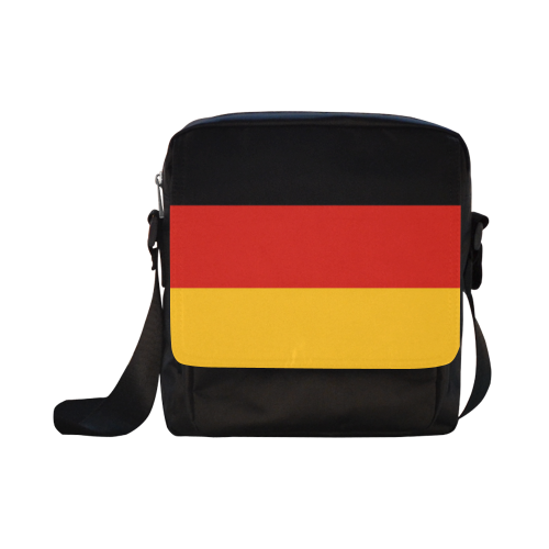 German Flag Colored Stripes Crossbody Nylon Bags (Model 1633)