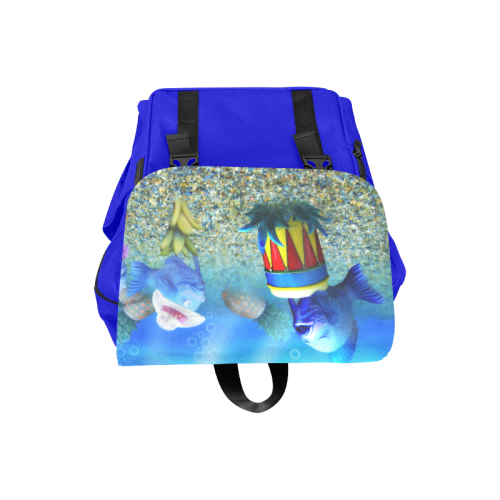 The Singing Fish Casual Shoulders Backpack (Model 1623)