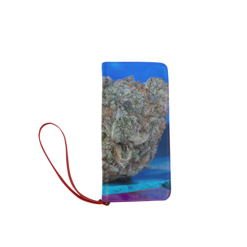 Blackberry Kush Medicinal Marijuana Women's Clutch Wallet (Model 1637)