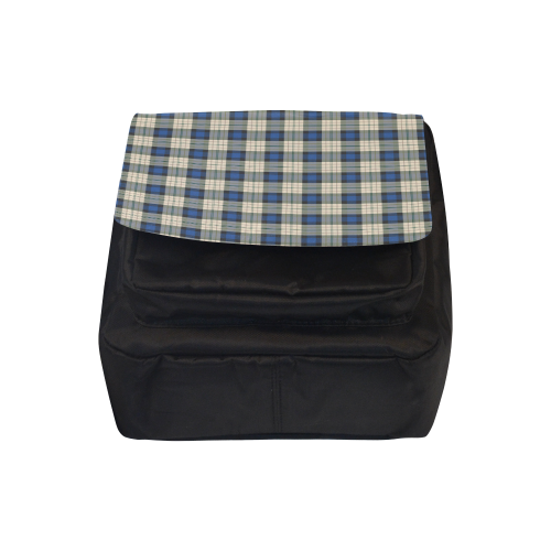 Classic Tartan Squares Fabric - blue beige Crossbody Nylon Bags (Model 1633)