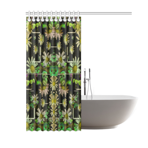 Skull in the fantasy forest popart Shower Curtain 60"x72"