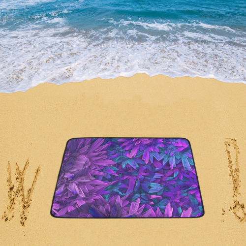 Purple Jungle Beach Mat 78"x 60"