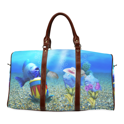 The Singing Fish Waterproof Travel Bag/Large (Model 1639)