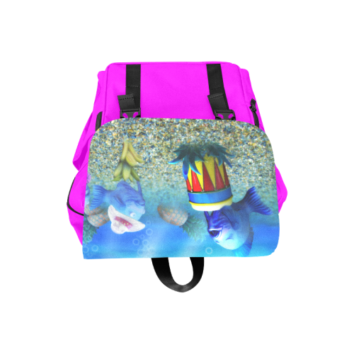 The Singing Fish Casual Shoulders Backpack (Model 1623)