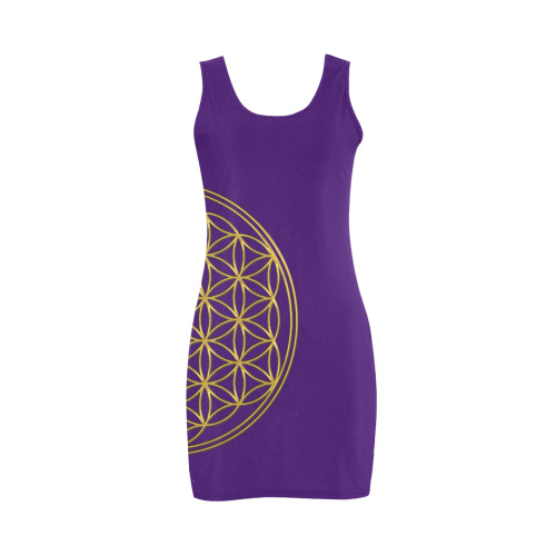 FLOWER OF LIFE gold Medea Vest Dress (Model D06)