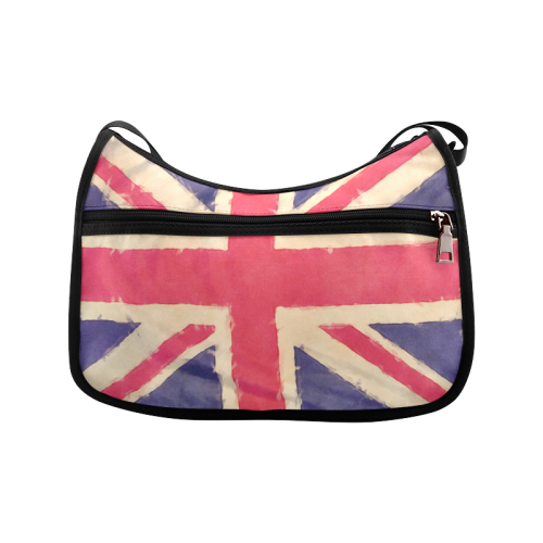 British UNION JACK flag grunge style Crossbody Bags (Model 1616)