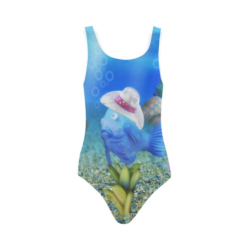 The Singing Fish Vest One Piece Swimsuit (Model S04)