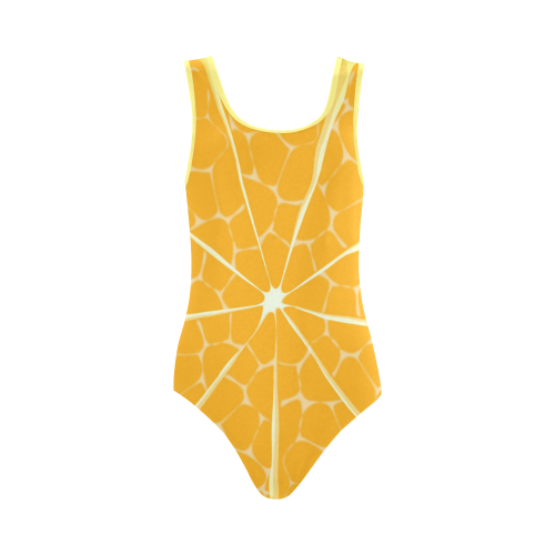 orange Vest One Piece Swimsuit (Model S04)