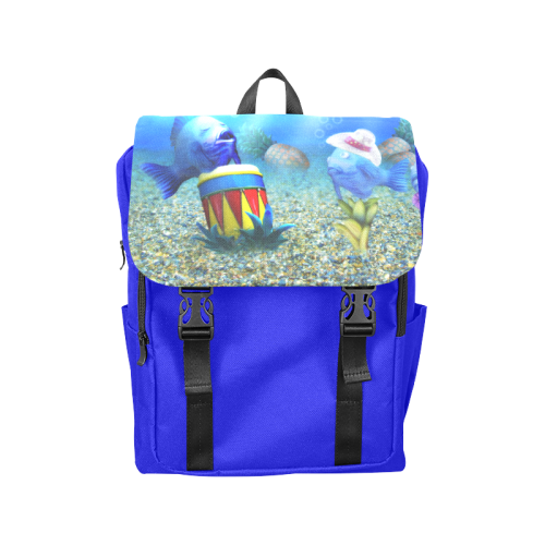 The Singing Fish Casual Shoulders Backpack (Model 1623)