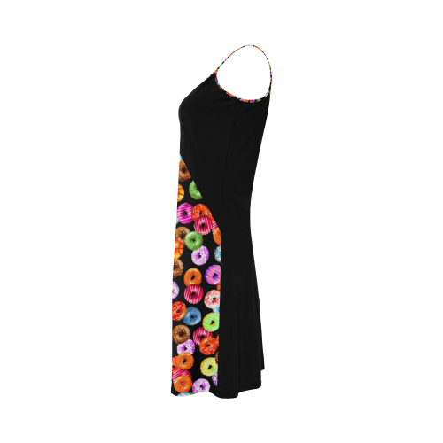 Colorful Yummy DONUTS pattern Alcestis Slip Dress (Model D05)