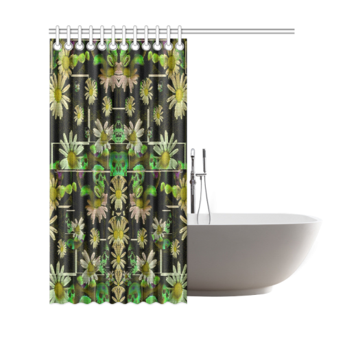 Skull in the fantasy forest popart Shower Curtain 69"x72"
