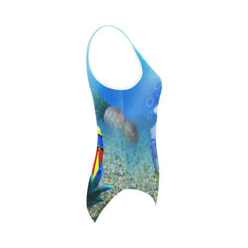 The Singing Fish Vest One Piece Swimsuit (Model S04)