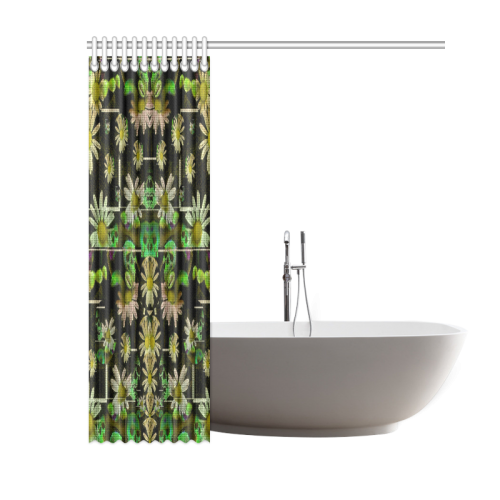 Skull in the fantasy forest popart Shower Curtain 60"x72"