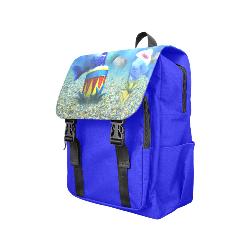 The Singing Fish Casual Shoulders Backpack (Model 1623)