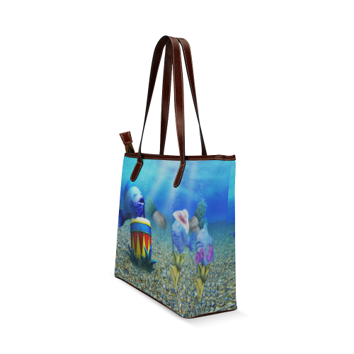 The Singing Fish Shoulder Tote Bag (Model 1646)