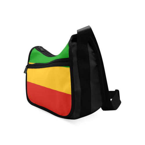 Rastafari Flag Colored Stripes Crossbody Bags (Model 1616)