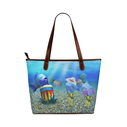 The Singing Fish Shoulder Tote Bag (Model 1646)