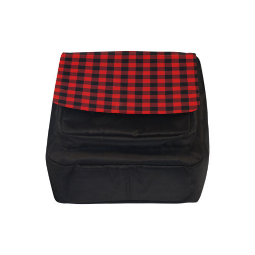 LUMBERJACK Squares Fabric - red black Crossbody Nylon Bags (Model 1633)