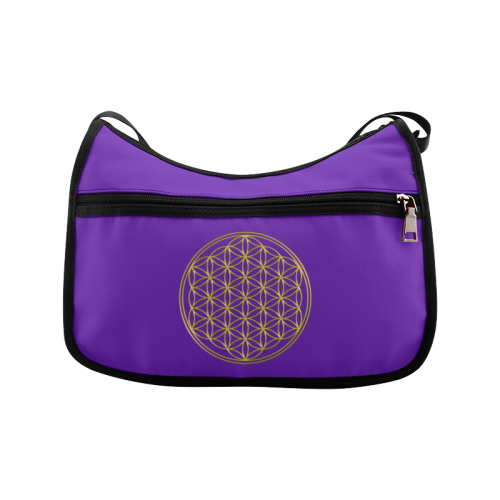 FLOWER OF LIFE gold Crossbody Bags (Model 1616)