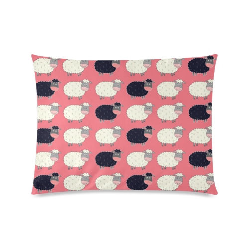 Counting Sheep Custom Zippered Pillow Case 20"x26"(Twin Sides)