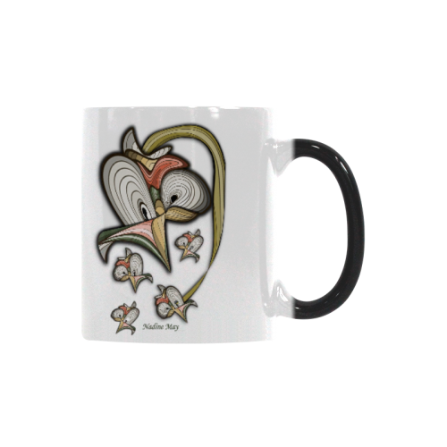 Abstract flower Custom Morphing Mug