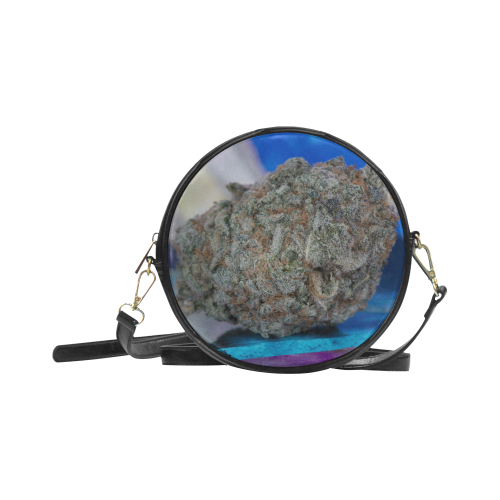 Blackberry Kush Medicinal Marijuana Round Sling Bag (Model 1647)