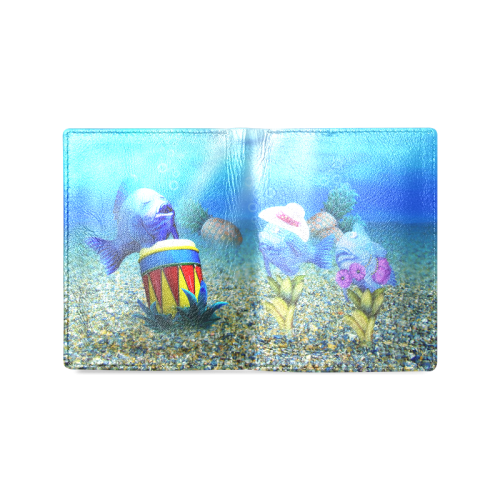 The Singing Fish Men's Leather Wallet (Model 1612)