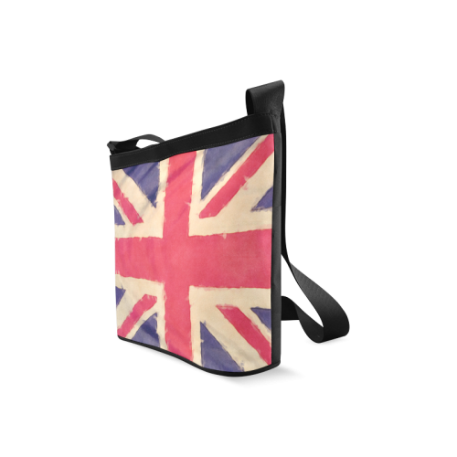 British UNION JACK flag grunge style Crossbody Bags (Model 1613)