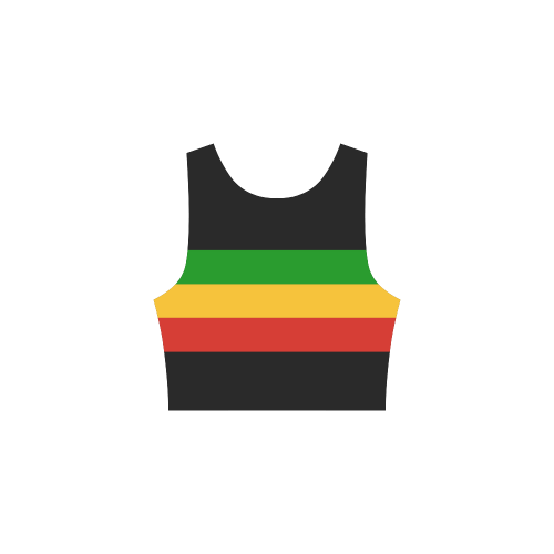 Rastafari Flag Colored Stripes Atalanta Sundress (Model D04)