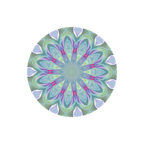 Art pastel flower mousepad Round Mousepad