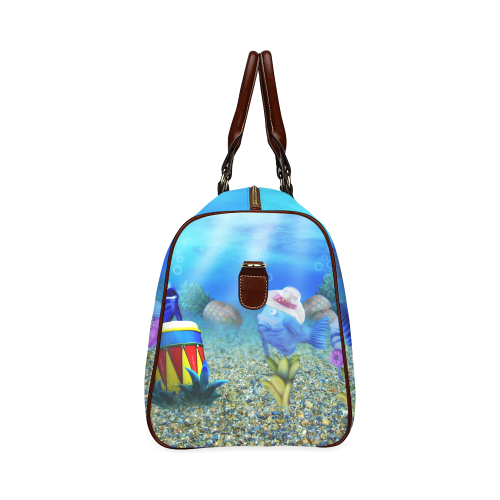 The Singing Fish Waterproof Travel Bag/Large (Model 1639)