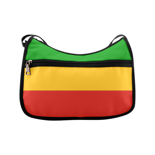 Rastafari Flag Colored Stripes Crossbody Bags (Model 1616)