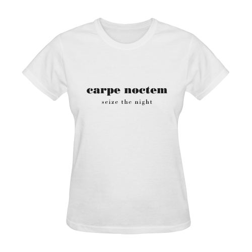 Carpe Noctem Seize the Night Sunny Women's T-shirt (Model T05)