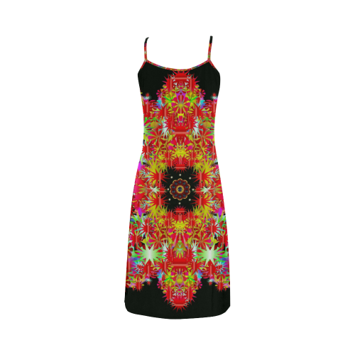 Silent Night over Earth and land of peace Alcestis Slip Dress (Model D05)