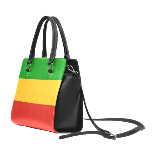 Rastafari Flag Colored Stripes Classic Shoulder Handbag (Model 1653)