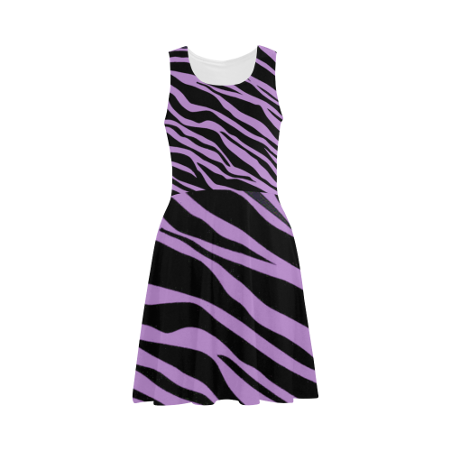 Lavender Zebra Stripes Atalanta Sundress (Model D04)