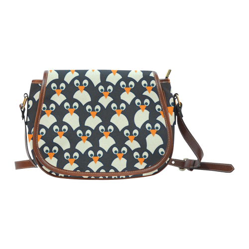 Penguin Pile-Up Saddle Bag/Small (Model 1649) Full Customization