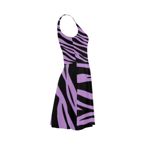 Lavender Zebra Stripes Atalanta Sundress (Model D04)