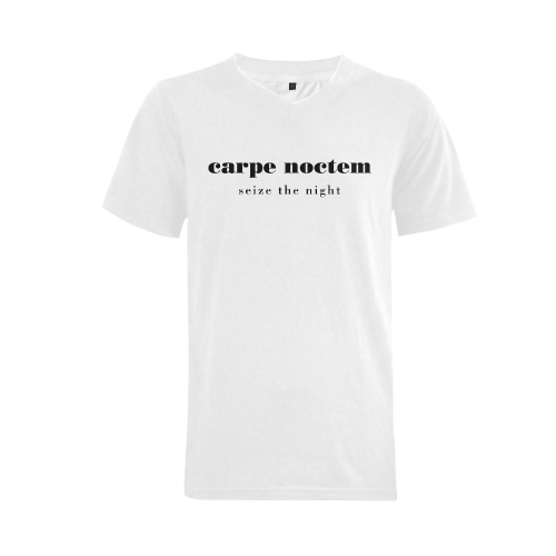 Carpe Noctem Seize the Night Men's V-Neck T-shirt (USA Size) (Model T10)