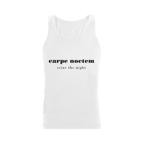 Carpe Noctem Seize the Night Plus-size Men's Shoulder-Free Tank Top (Model T33)