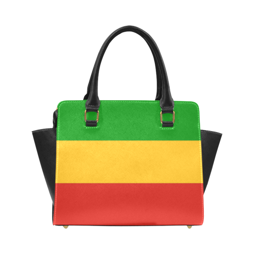 Rastafari Flag Colored Stripes Classic Shoulder Handbag (Model 1653)