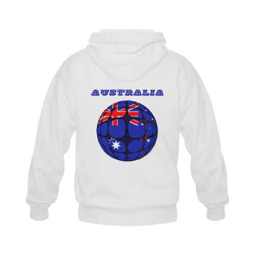 The Flag of Australia Gildan Full Zip Hooded Sweatshirt (Model H02)