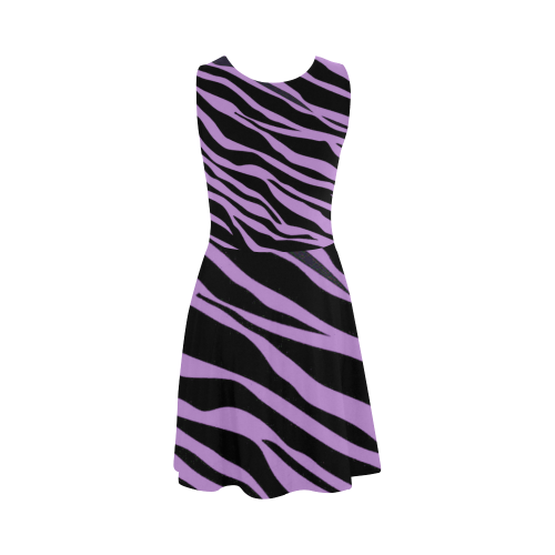 Lavender Zebra Stripes Atalanta Sundress (Model D04)