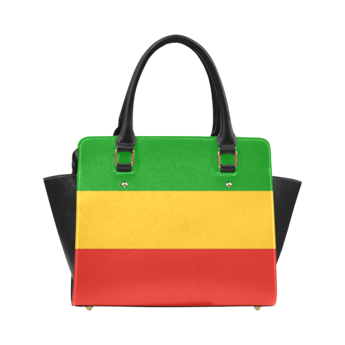 Rastafari Flag Colored Stripes Classic Shoulder Handbag (Model 1653)