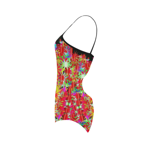 Silent Night over Earth and land of peace Strap Swimsuit ( Model S05)