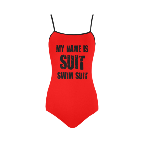 Message: MY NAME IS SUIT - SWIM SUIT Strap Swimsuit ( Model S05)