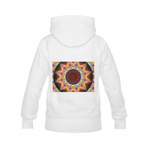 Santa Fe Summer Night, Abstract Warm Romance Women's Classic Hoodies (Model H07)