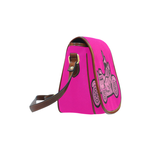 My First Pink Motorcycle Saddle Bag Saddle Bag/Small (Model 1649) Full Customization