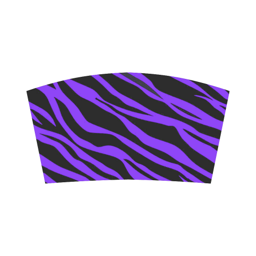 Deep Purple Zebra Stripes Bandeau Top