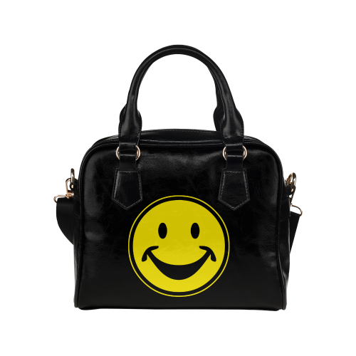 Funny yellow SMILEY for happy people Shoulder Handbag (Model 1634)